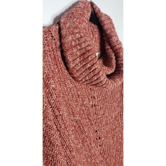 Fervour ModCloth Pink Cowl Turtleneck Sweater Tunic Knit Large Oversized Slouchy - Picture 3 of 9